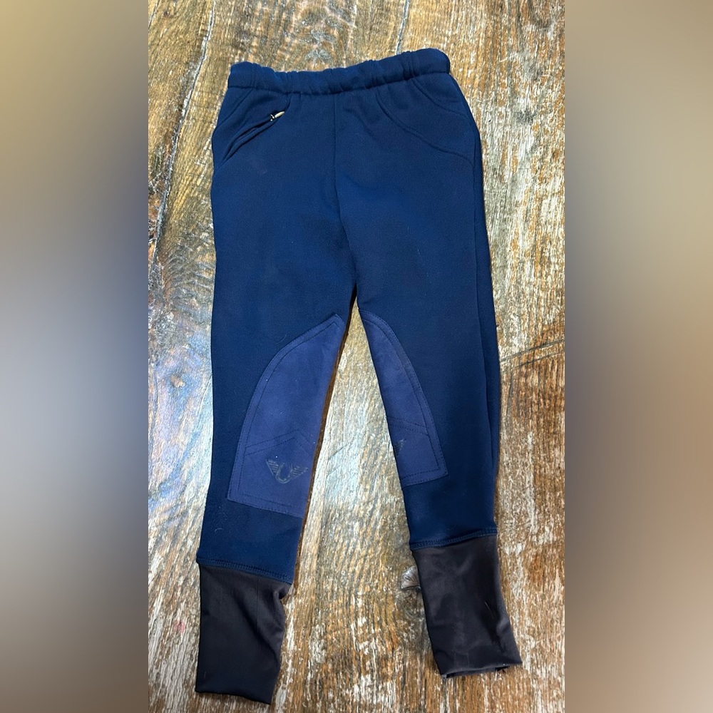 Children's Navy Equestrian Leggings